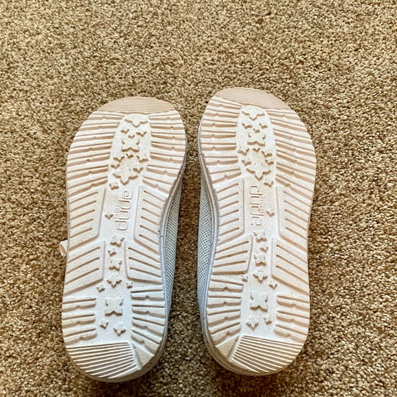 Hey Dude Wendy Sox Stone White Loafers Size 5 Women’s Like New! - Picture 6 of 7